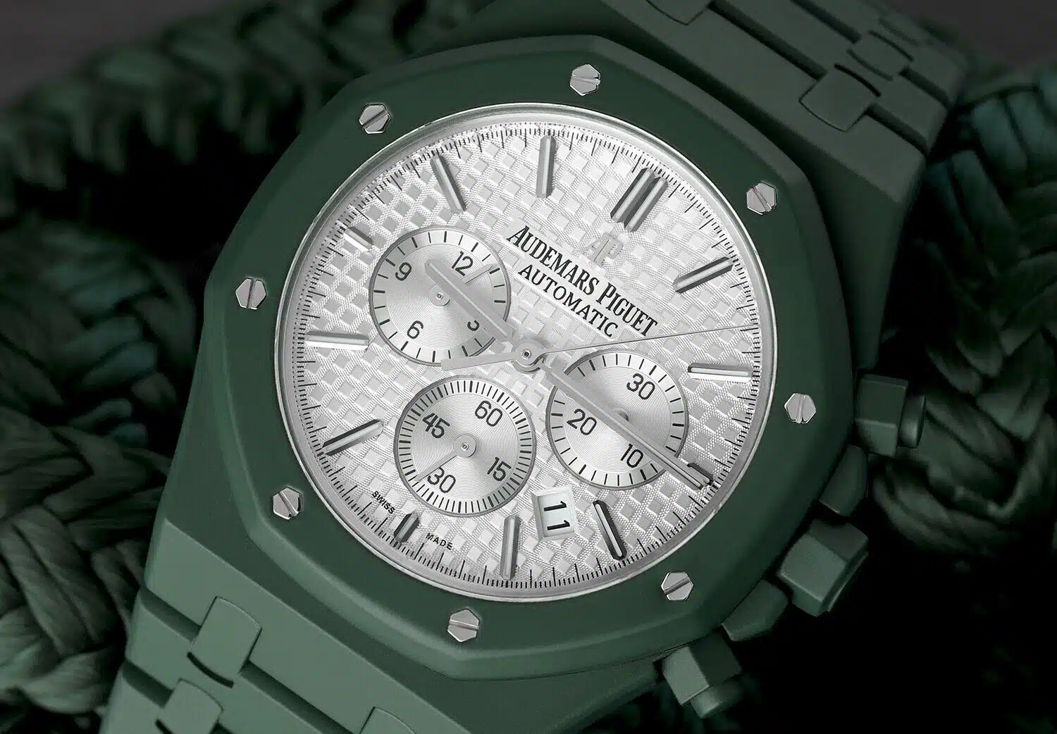 Audemars Piguet Royal Oak Chrono 41mm 26320ST.OO.1220ST.02 Custom Green Ceramic – image 5