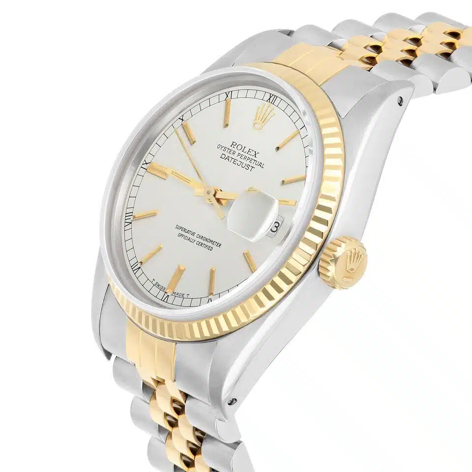 Rolex Datejust 36mm Two Tone Silver lndex Dial Jubilee 16013 Circa 1987 Complete – image 3