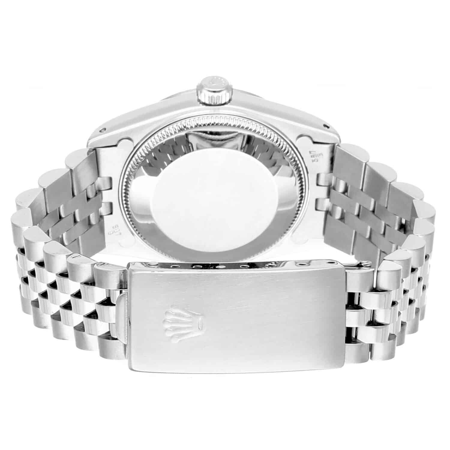 Rolex Datejust 31mm Silver Index Dial Stainless Steel Watch White Gold Bezel 68274