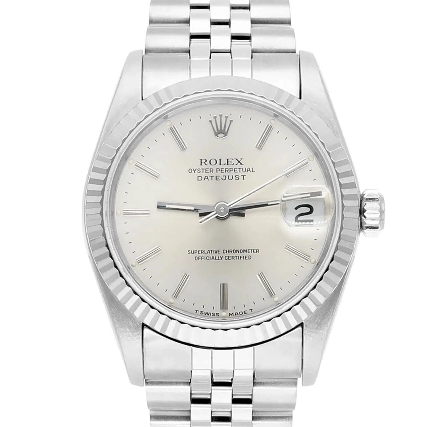 Rolex Datejust 68274 31 MM Silver Dial (1990) Pre-owned