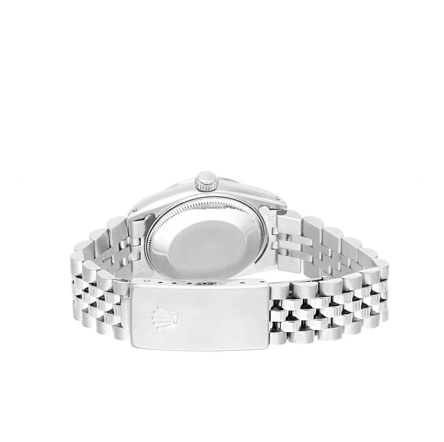 Rolex Datejust 31mm Silver Diamond Dial Stainless Steel Watch White Gold Bezel 68274