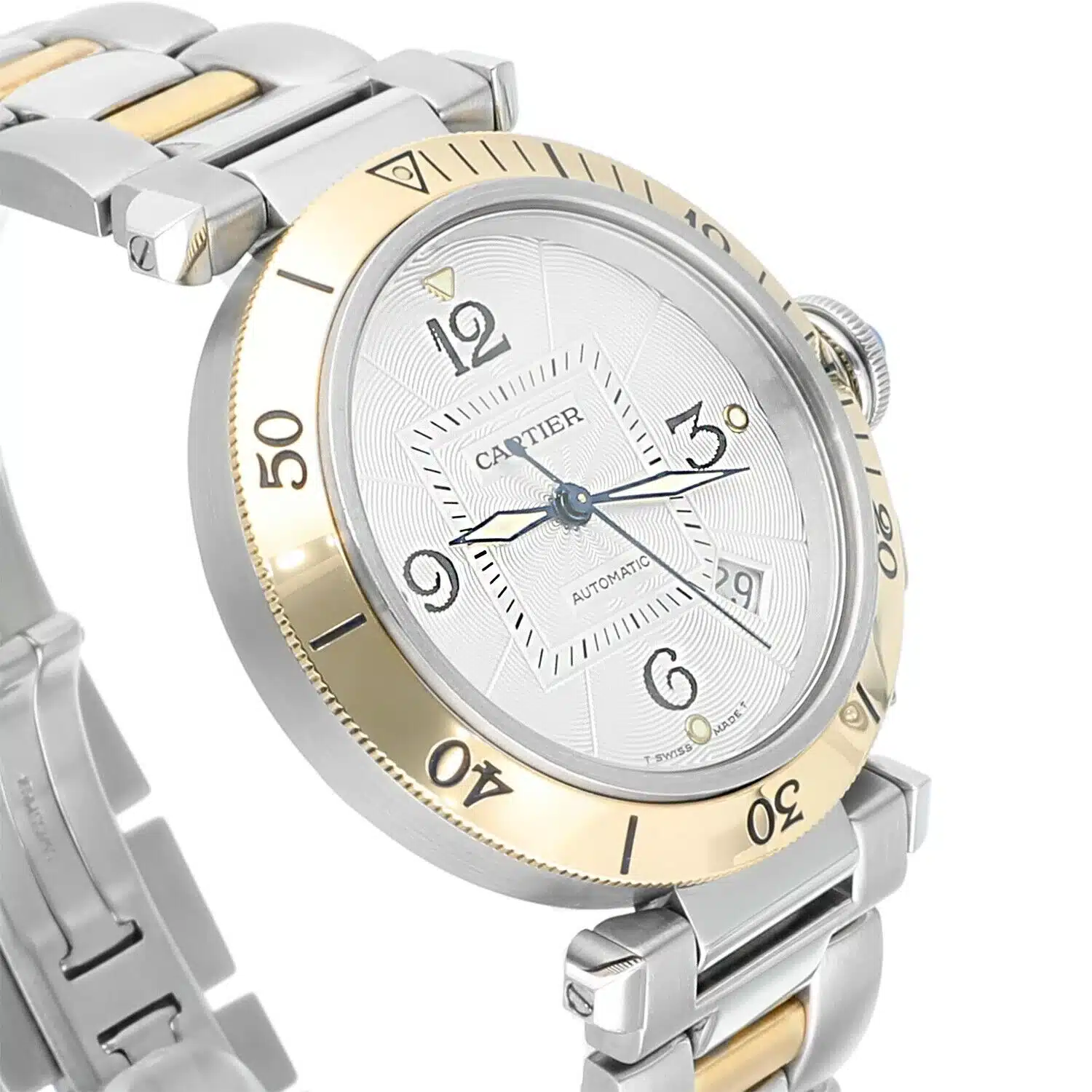 Cartier Pasha Stainless Steel/Yellow Gold Watch 38mm model 2 Pasha – image 5