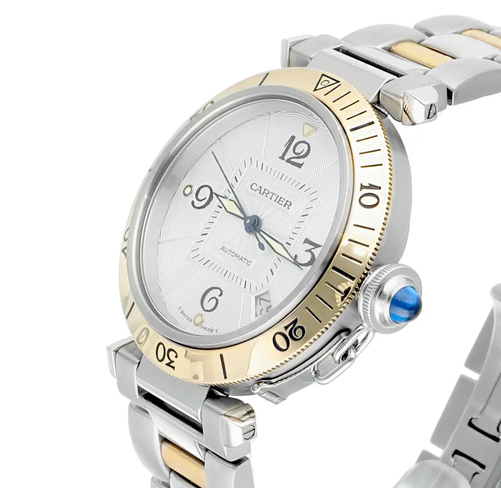 Cartier Pasha Stainless Steel/Yellow Gold Watch 38mm model 2 Pasha – image 3