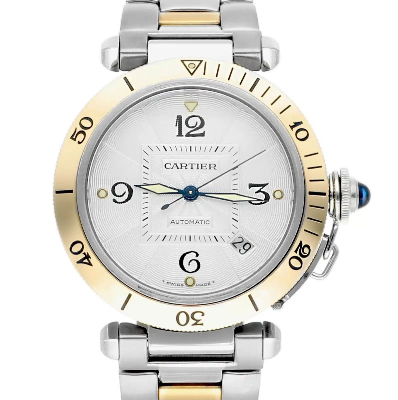 Cartier Pasha Stainless Steel/Yellow Gold Watch 38mm model 2 Pasha