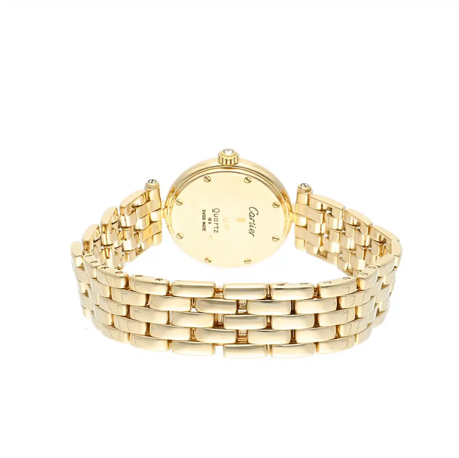 Cartier Panthère Vendome 18k 8057916 Yellow Gold Watch with Factory Diamonds 23mm – image 7