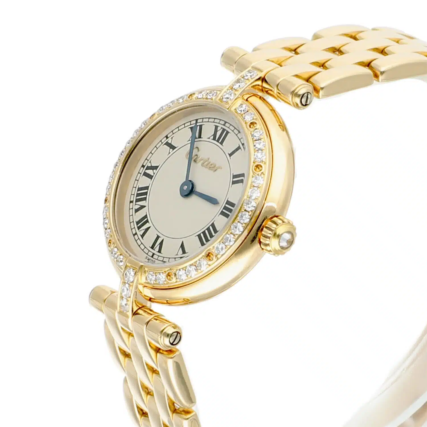 Cartier Panthère Vendome 18k 8057916 Yellow Gold Watch with Factory Diamonds 23mm – image 4