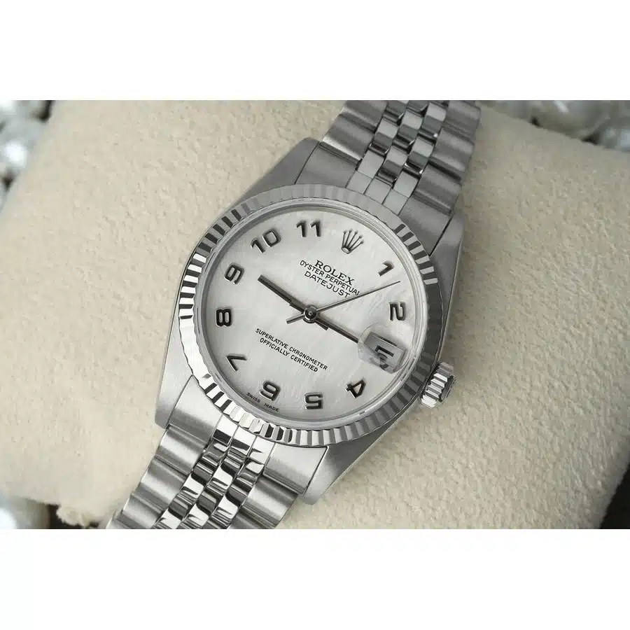 Rolex Datejust 31mm Factory White Mother of Pearl Dial 78274 Jubilee Band 1999 – image 9