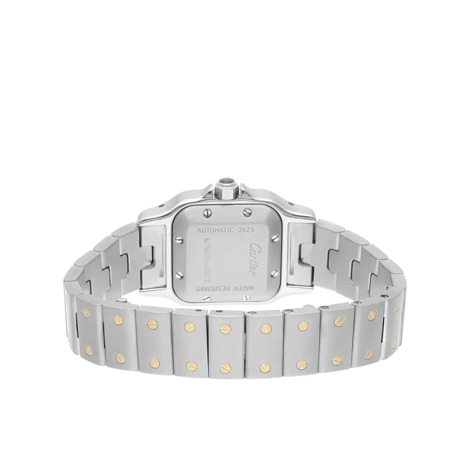 Cartier Santos Galbee 24 mm Women's Two Tone Yellow Gold 2423 Watch Diamonds – image 7