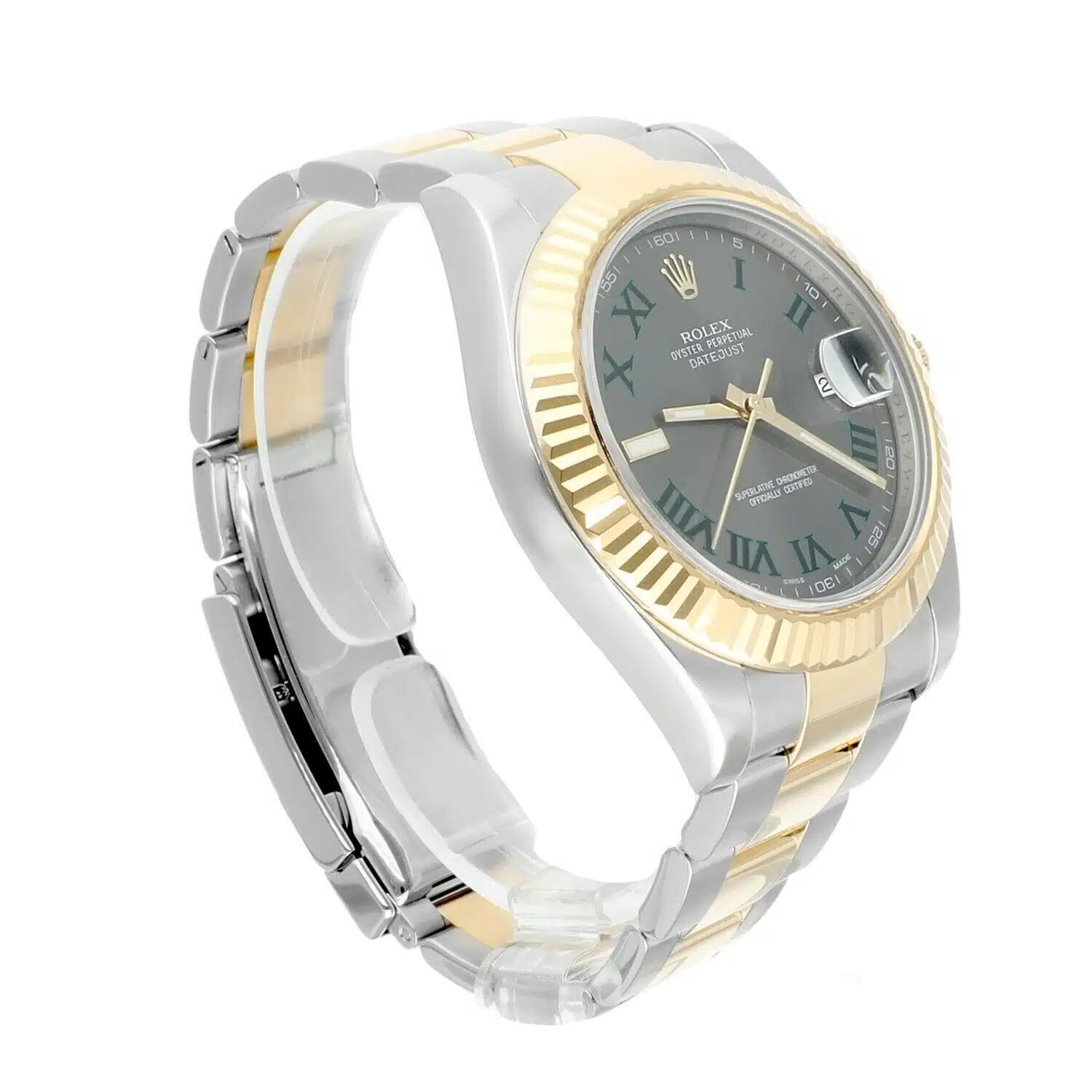 Rolex Datejust II 41mm 116333 Wimbledon Dial Two Tone Oyster With Papers – image 6