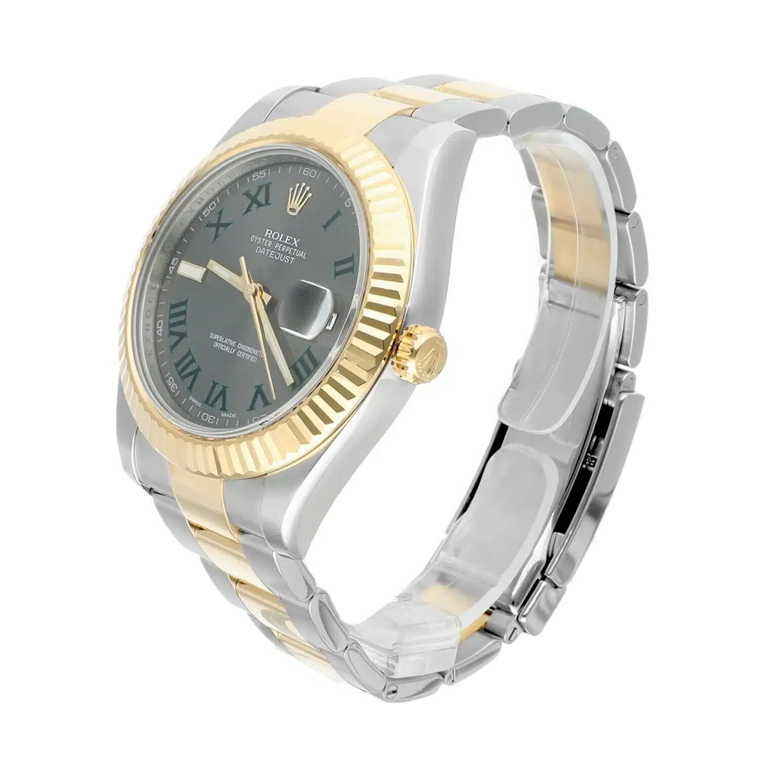 Rolex Datejust II 41mm 116333 Wimbledon Dial Two Tone Oyster With Papers – image 4