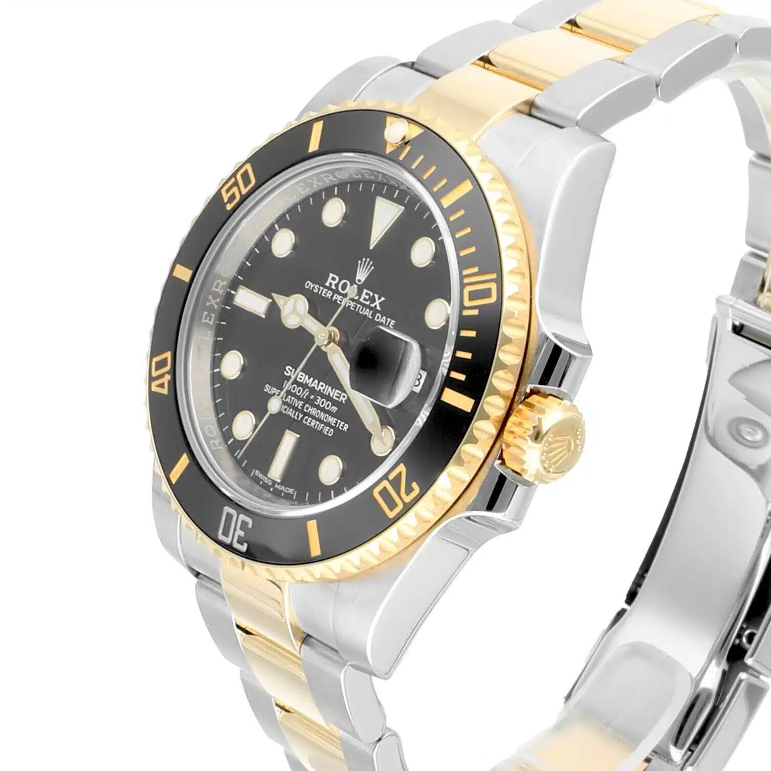 Rolex Submariner Date 116613LN Black Dial 18k Gold/Steel Ceramic Complete Watch – image 4