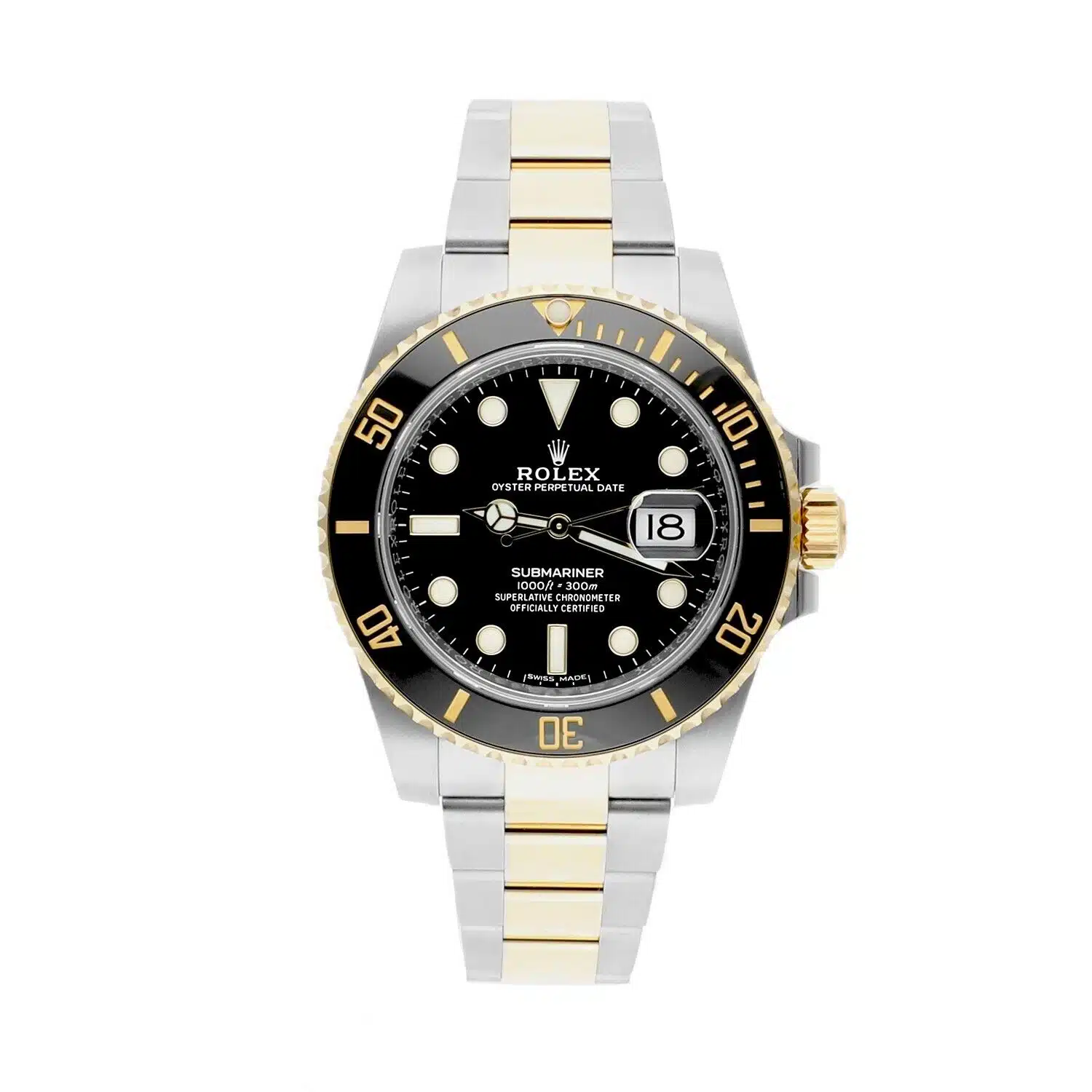 Rolex Submariner Date 116613LN Black Dial 18k Gold/Steel Ceramic Complete Watch – image 2