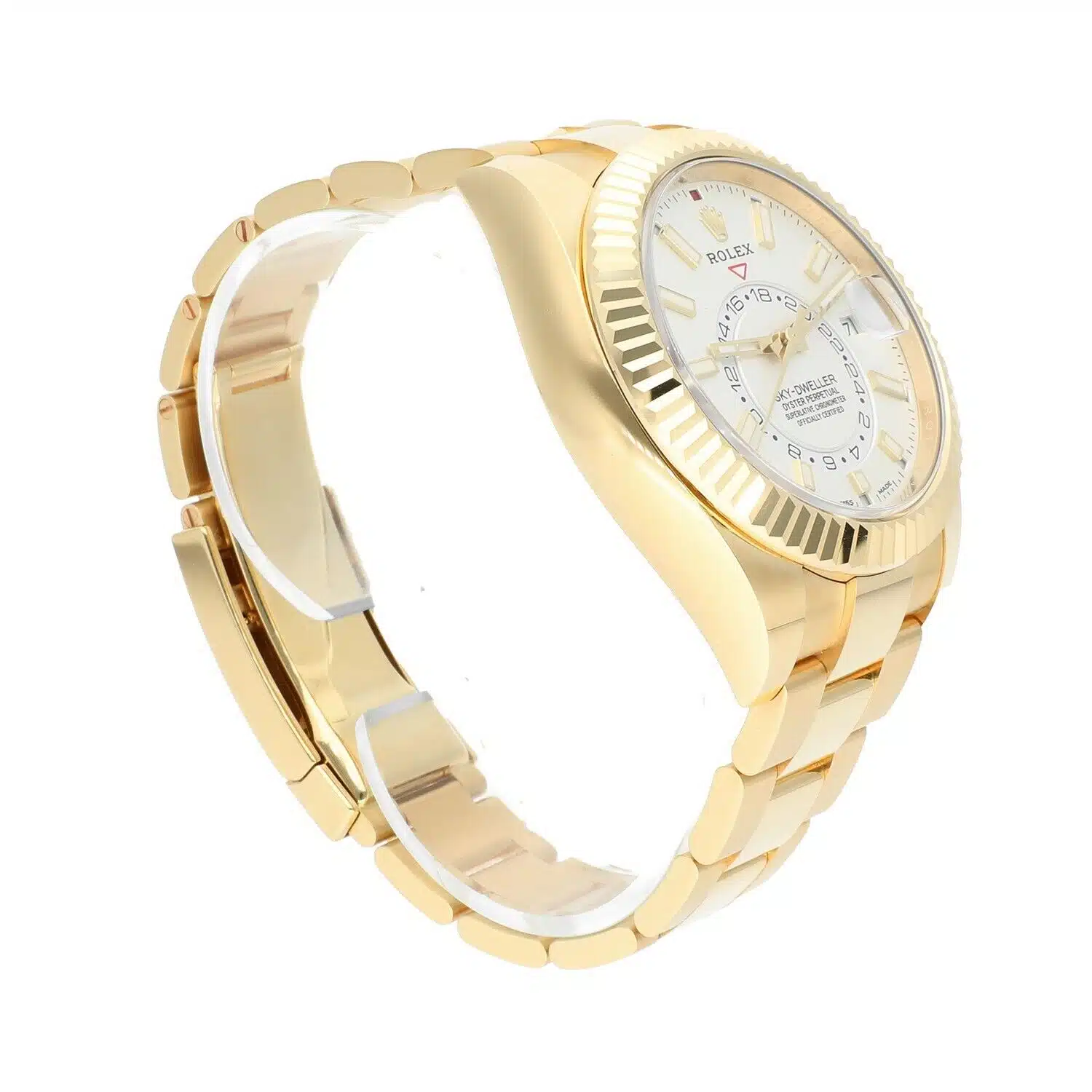 Rolex Sky-Dweller 42mm White Dial 18K Yellow Gold 326938 BOX & PAPERS – image 6