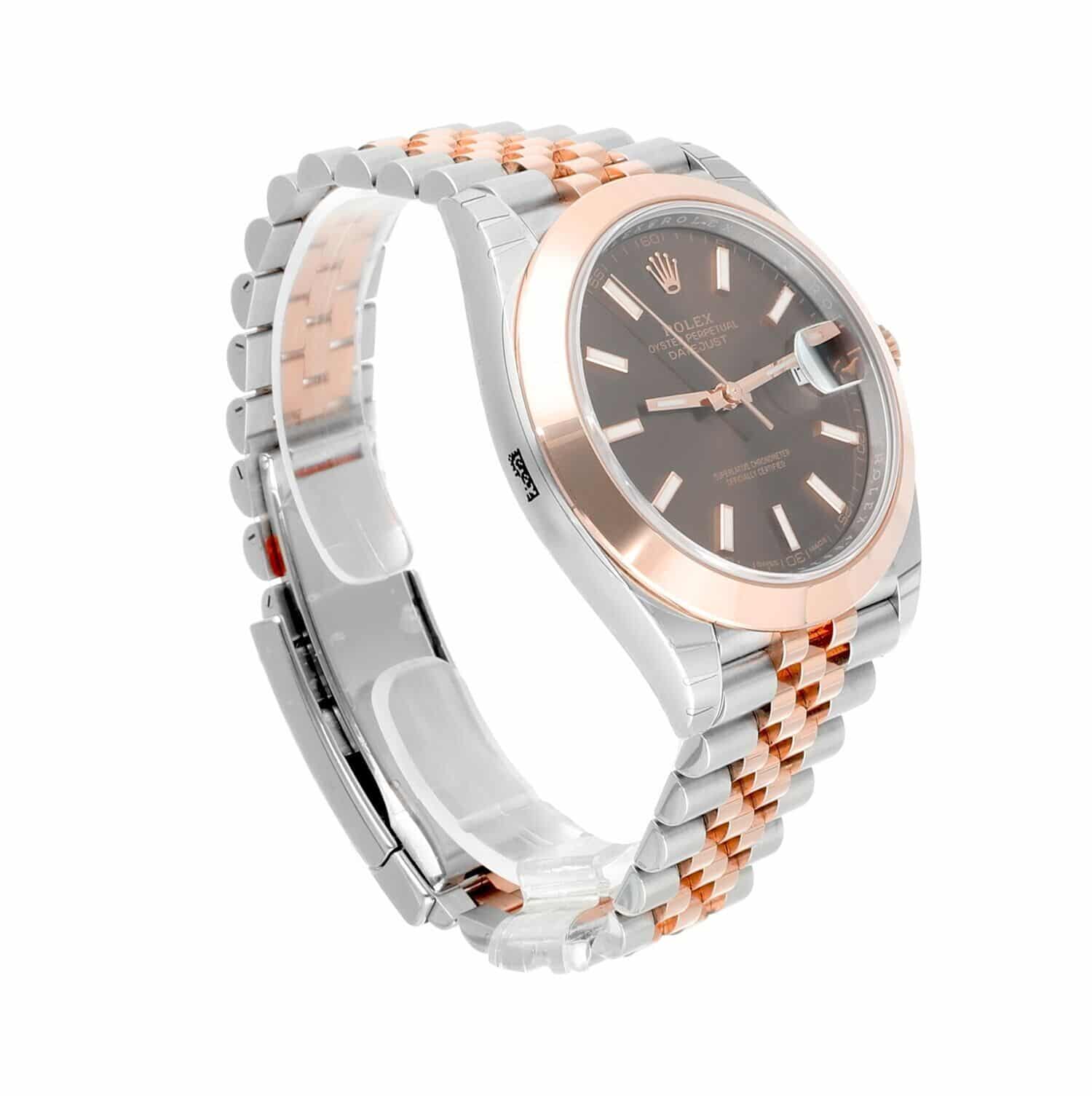 Rolex Datejust 41 126301-0002 Stainless Steel/Rose Gold Jubilee Mens Watch STICKERS