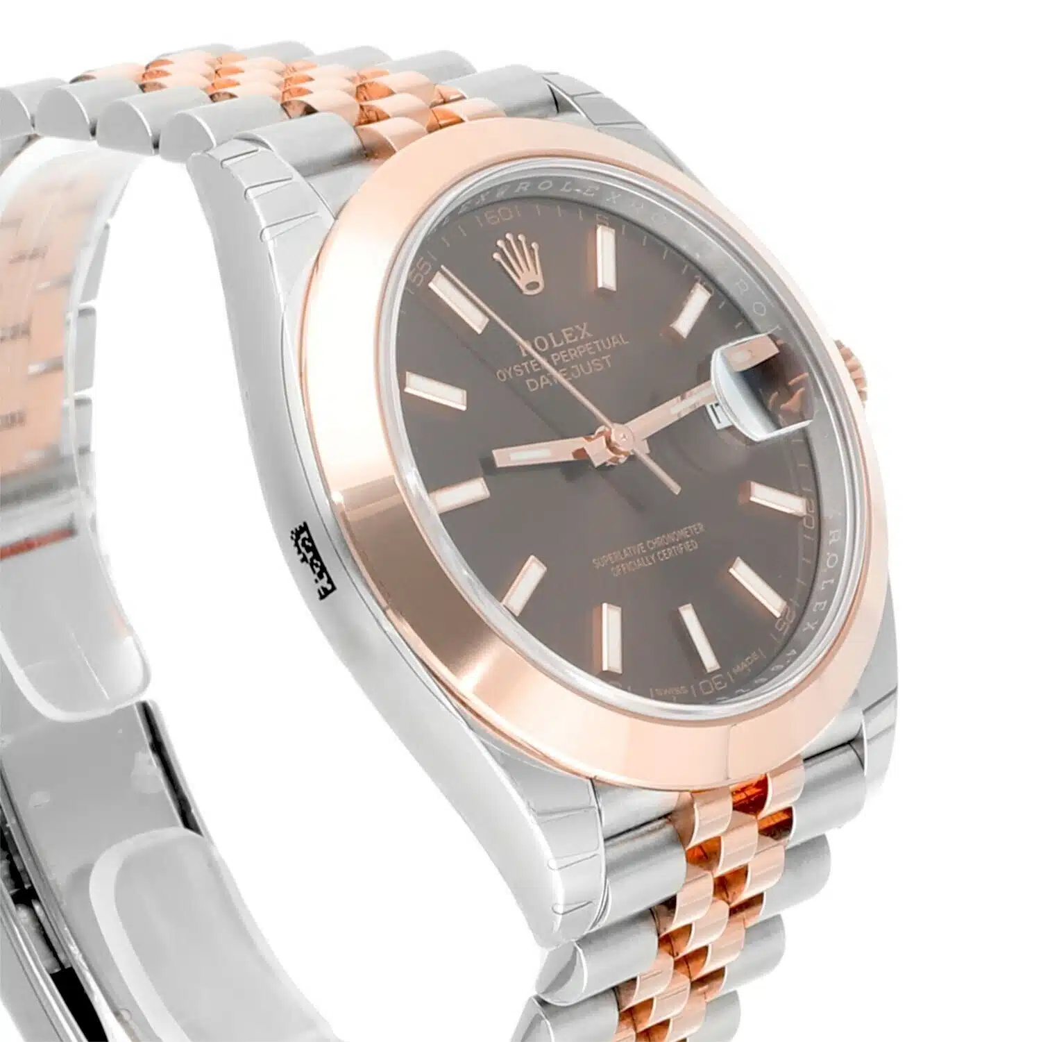 Rolex Datejust 41 126301-0002 Stainless Steel/Rose Gold Jubilee Mens Watch STICKERS – image 6