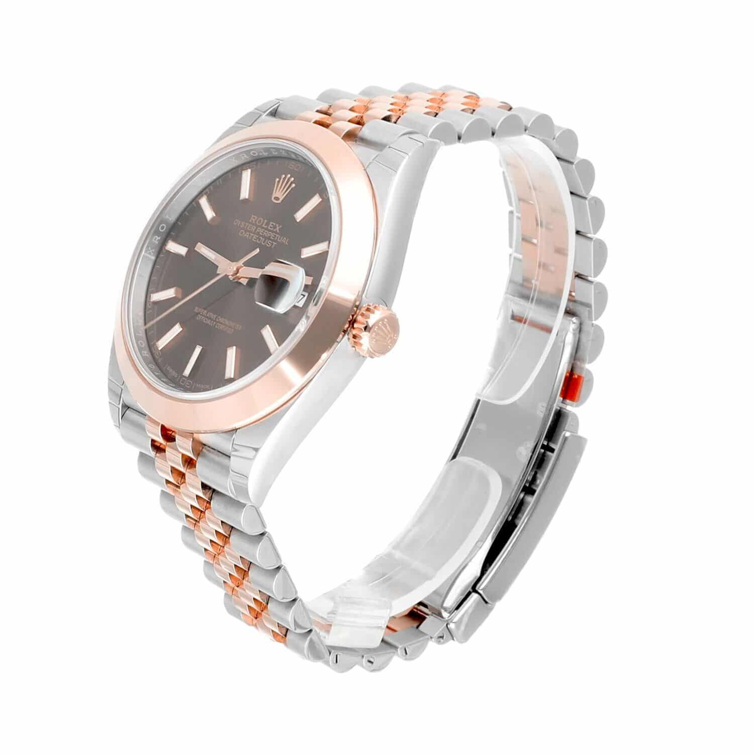 Rolex Datejust 41 126301-0002 Stainless Steel/Rose Gold Jubilee Mens Watch STICKERS