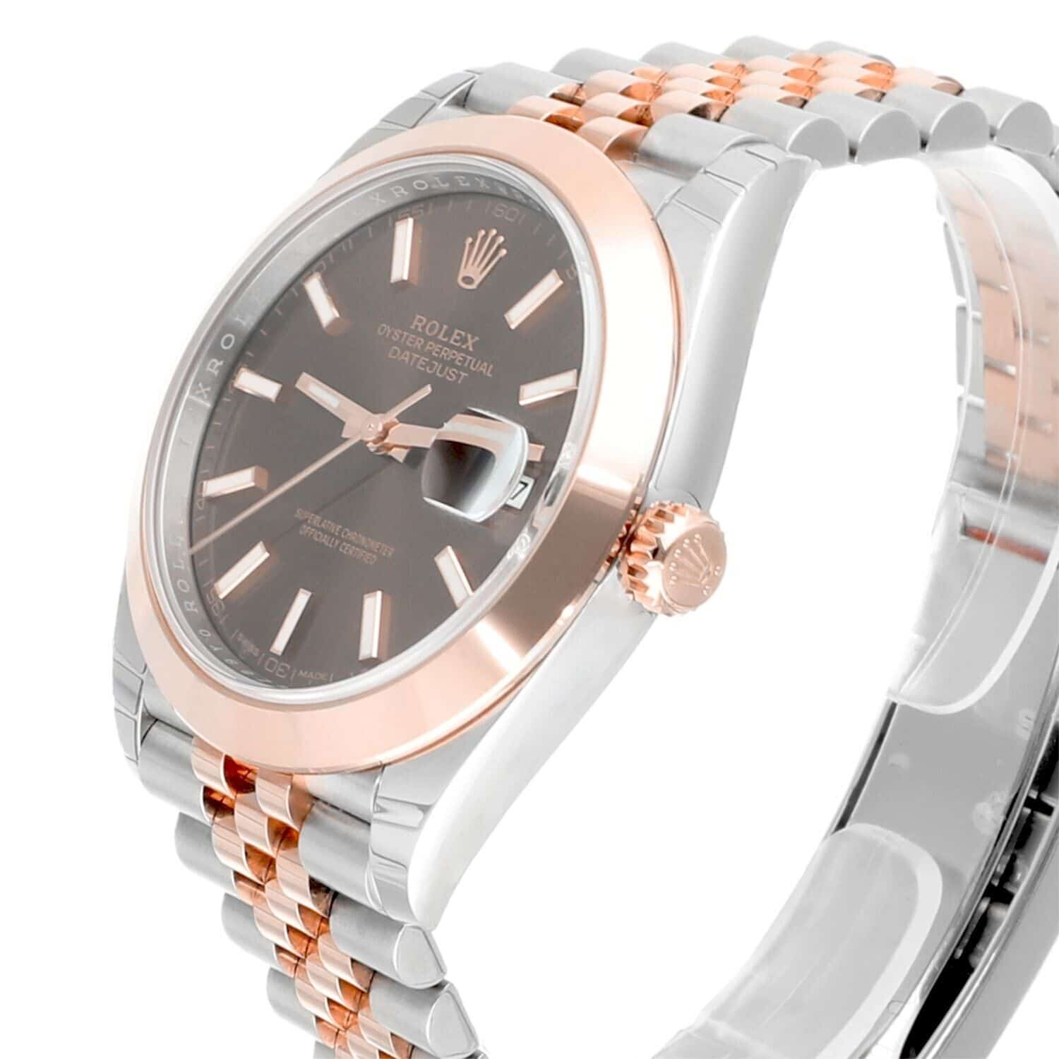 Rolex Datejust 41 126301-0002 Stainless Steel/Rose Gold Jubilee Mens Watch STICKERS