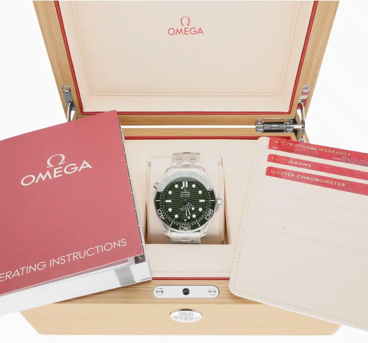 Omega Seamaster Diver 300 M Professional GREEN Dial 42mm 21030422010001 Complete set – image 3