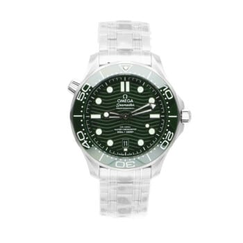 Omega Seamaster Diver 300 M Professional GREEN Dial 42mm 21030422010001 Complete set