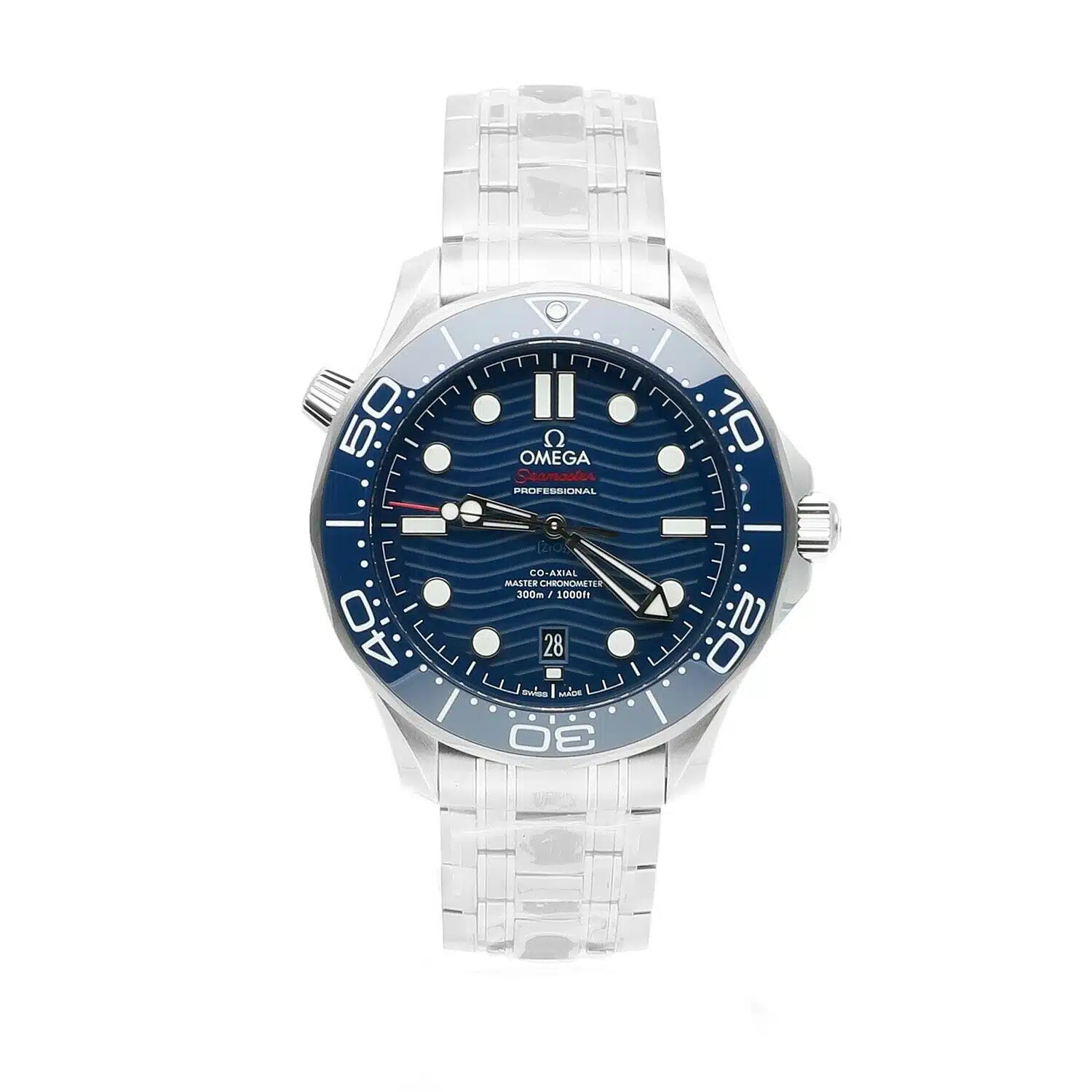 Omega Seamaster Diver 300 M Automatic Blue Dial Steel Men's Watch 210.30.42.20.03.001
