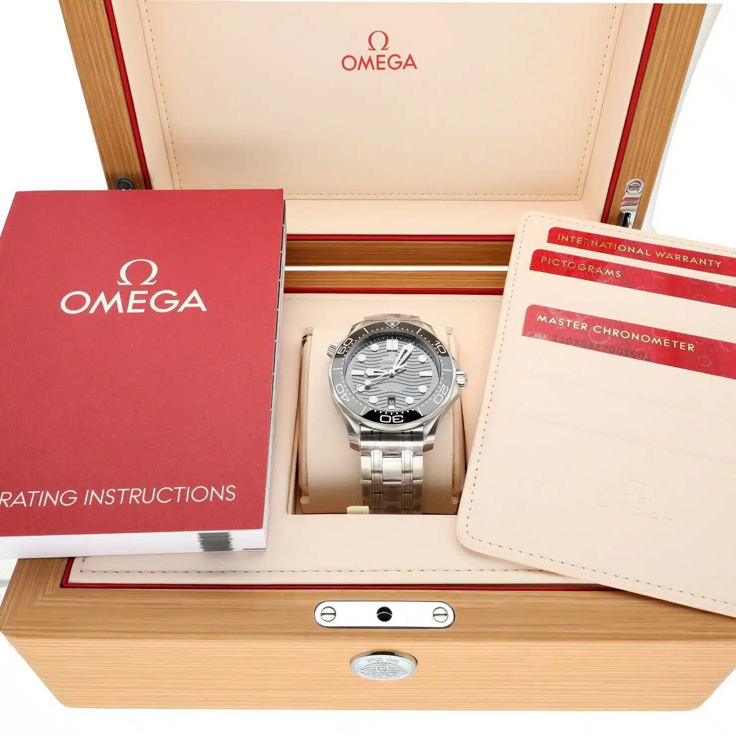 Omega Seamaster Automatic 210.30.42.20.01.001 Chronometer Black Dial Men's Watch – image 3