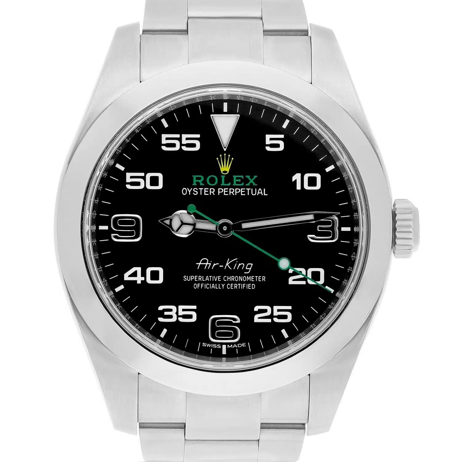 Rolex Air King 116900 Black Arabic Dial 40mm Stainless Steel Discontinued MINT