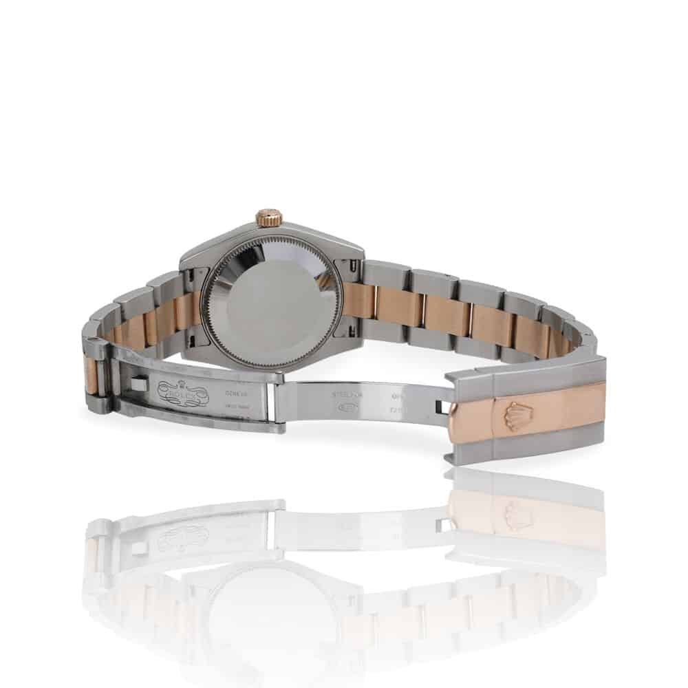 Rolex Datejust 31mm 178241 Steel & Pink Gold Watch Black Roman Dial