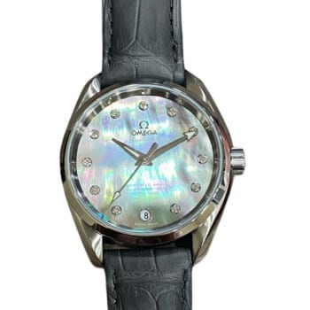 Omega Seamaster Aqua Terra 231.13.39.21.57.001 Stainless Steel with Black Leather Watch