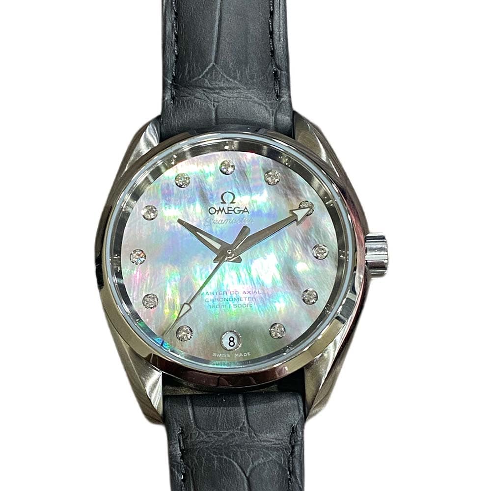 Omega Seamaster Aqua Terra  231.13.39.21.57.001 Stainless Steel with Black Leather Watch