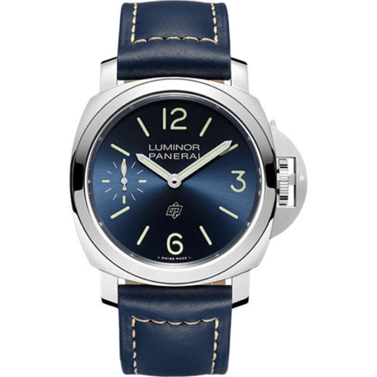 Panerai Luminor Base 44mm PAM01085 Stainless Steel With Blue Leather Watch Blue Dial 2024