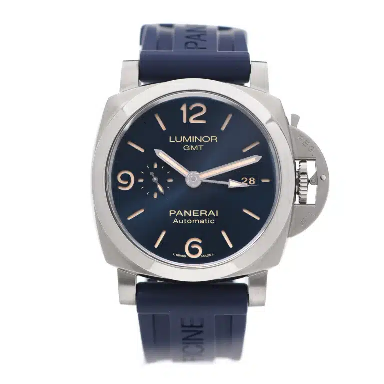Panerai Luminor GMT Stainless Steel With Blue Leather Watch PAM01033 NEVER WORN 2020