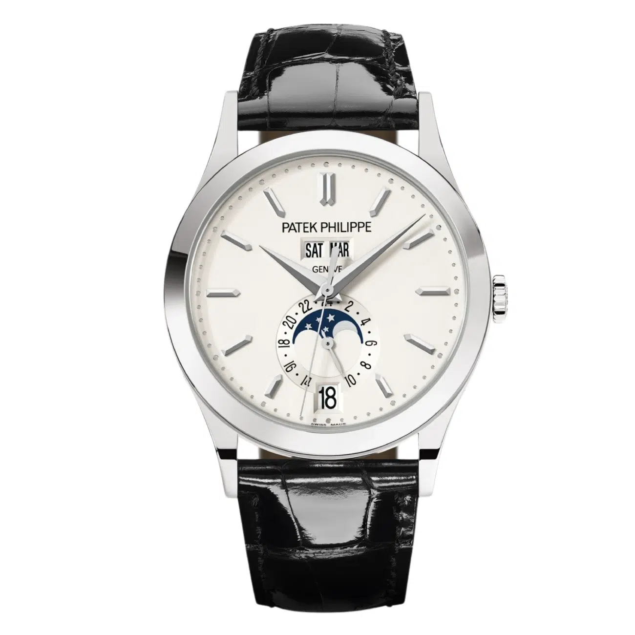 Patek Philippe Annual Calendar 38mm Silver Dial 5396G-011 Watch 2013