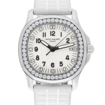 Patek Philippe Aquanaut 5067A White Dial Ladies Watch with Diamonds Papers 2010