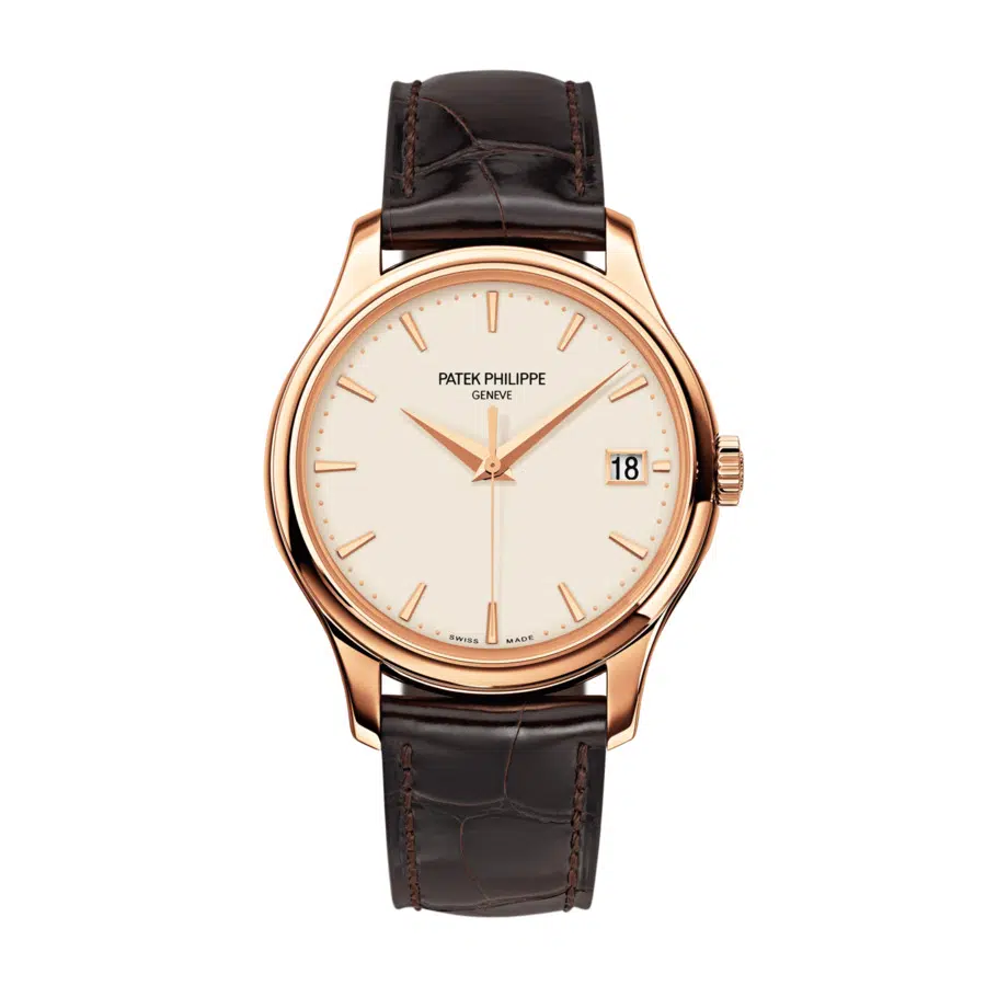 Patek Philippe Calatrava 5227R-001 39mm Rose Gold with Alligator Strap Watch