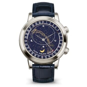 Patek Philippe Celestial Grand 6102P-001 Platinum With Blue Leather Watch Blue Dial