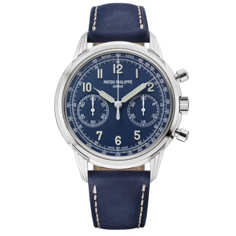 Patek Philippe 5172G-001Complications Chronograph White Gold With Blue Leather Watch Blue Dial