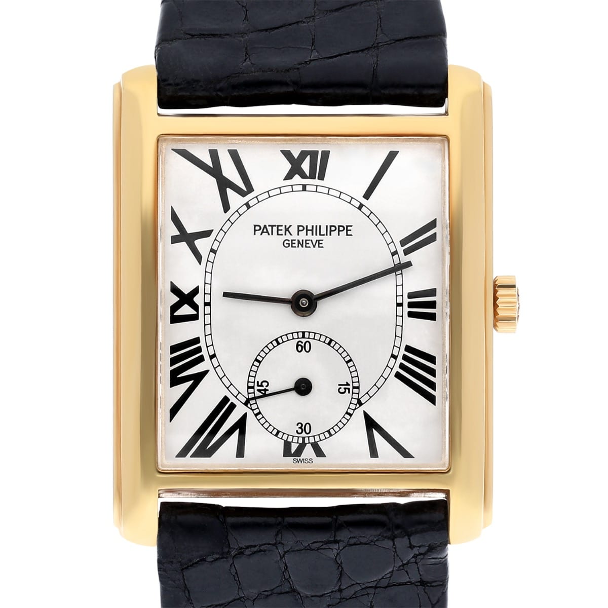 Patek Philippe 5014J Gondolo 18k Yellow Gold Silver Dial Mens Manual Watch