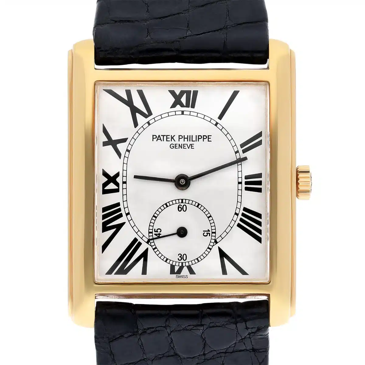 Patek Philippe 5014J Gondolo 18k Yellow Gold Silver Dial Mens Manual Watch
