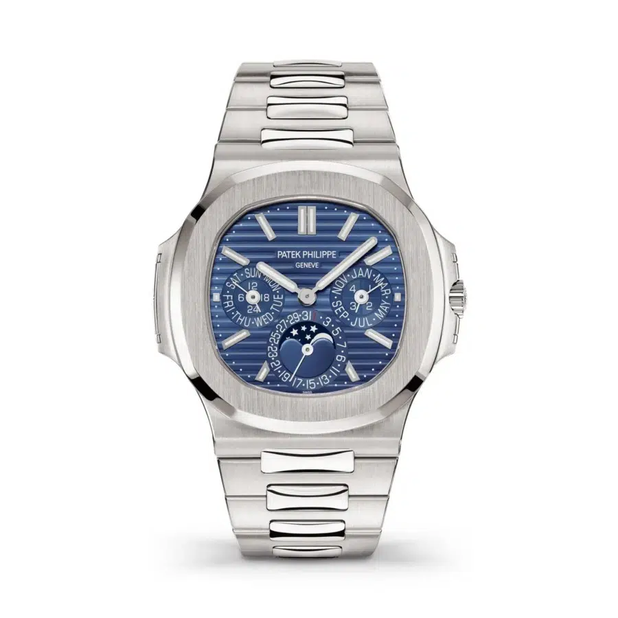Patek Philippe Nautilus Perpetual Calender 5740/1G-001 40mm White Gold with Blue Dial Watch 2024