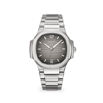 Patek Philippe Ladies Nautilus 7118/1200A-011 stainless steel watch, grey dial