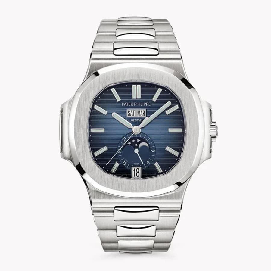 Patek Philippe Nautilus Annual Calender 5726/1A-014 41mm Stainlees Steel with Blue Dial Watch