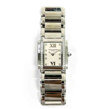 Patek Philippe Twenty-4 4910/10A-011 Stainless Steel Watch White Diamond Dial