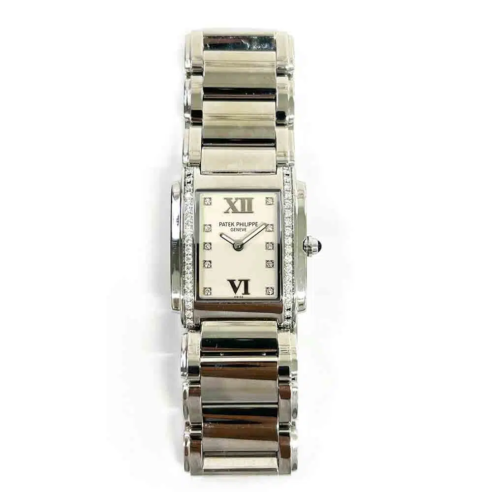Patek Philippe Twenty-4 4910/10A-011 Stainless Steel Watch White Diamond Dial