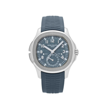 Patek Philippe Aquanaut Dual Time 5164G-001 40.8mm White Gold with Blue Dial Watch 2024