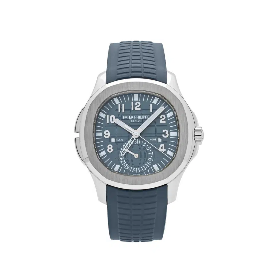Patek Philippe Aquanaut Dual Time 5164G-001 40.8mm White Gold with Blue Dial Watch 2024