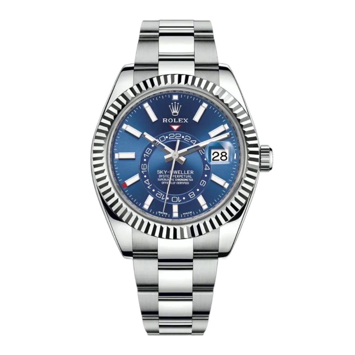 images Rolex Sky-Dweller Oyster 42mm 326934 Stainless Steel with Blue Dial Watch 2021
