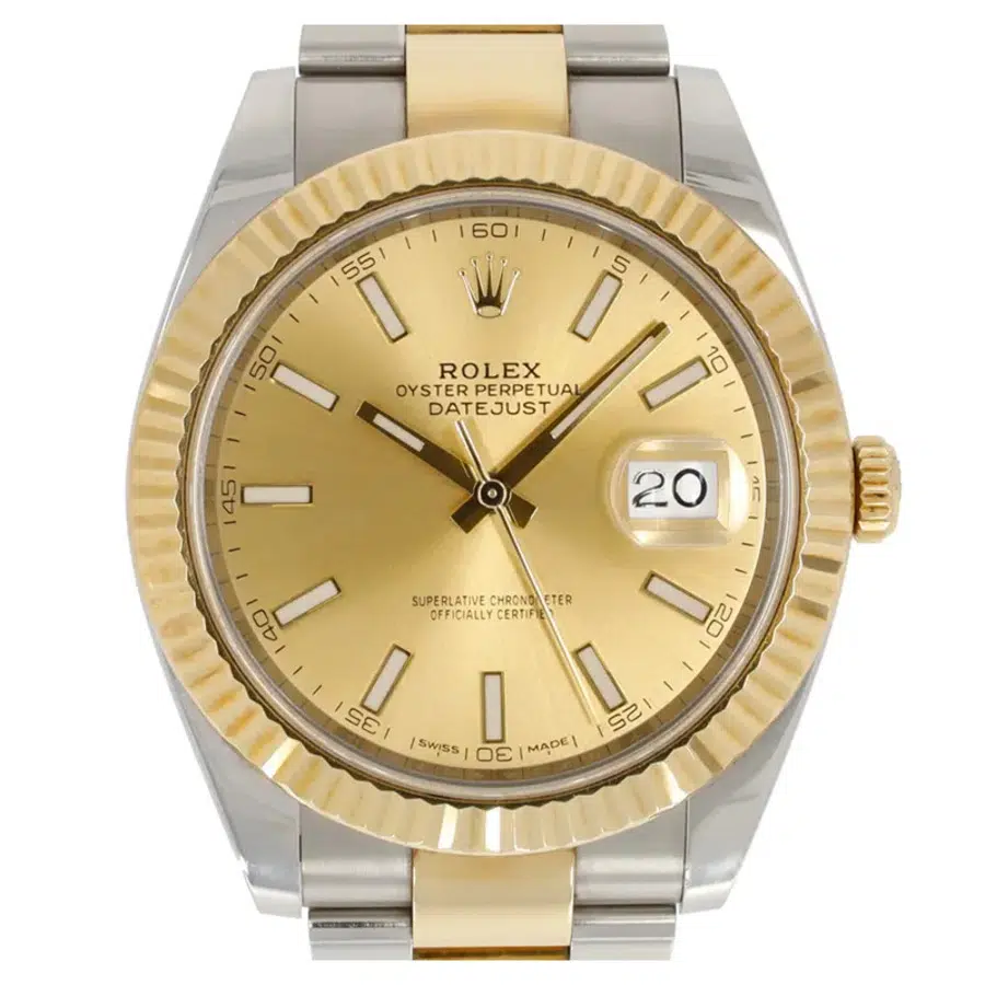 Rolex Datejust 41mm 126333 Two Tone Champagne Index Dial Oyster Band 2019 – image 2