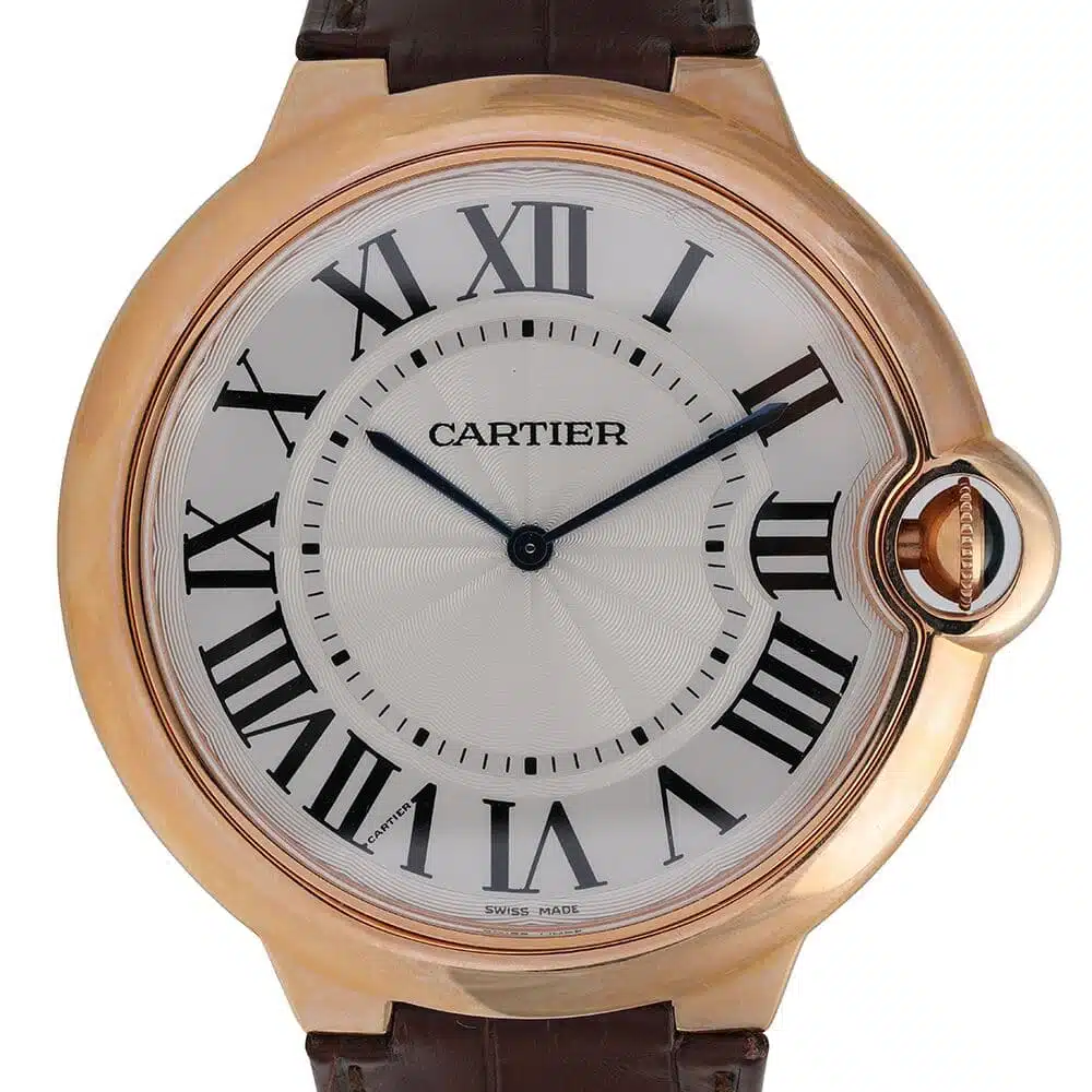 Cartier Ballon Bleu 46mm XL W6920054 Rose Gold Watch Manual Winding