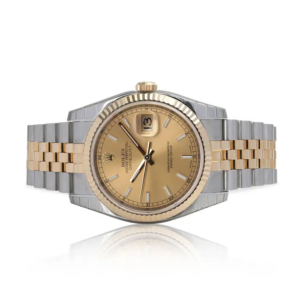 Rolex Datejust 116233 Champagne Index Stainless Steel With Yellow Gold Watch – image 6
