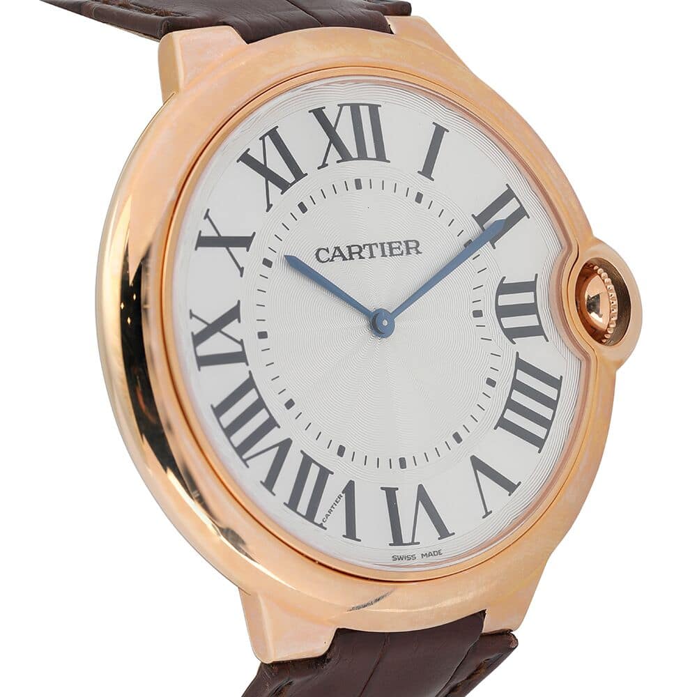 Cartier Ballon Bleu 46mm XL W6920054 Rose Gold Watch Manual Winding